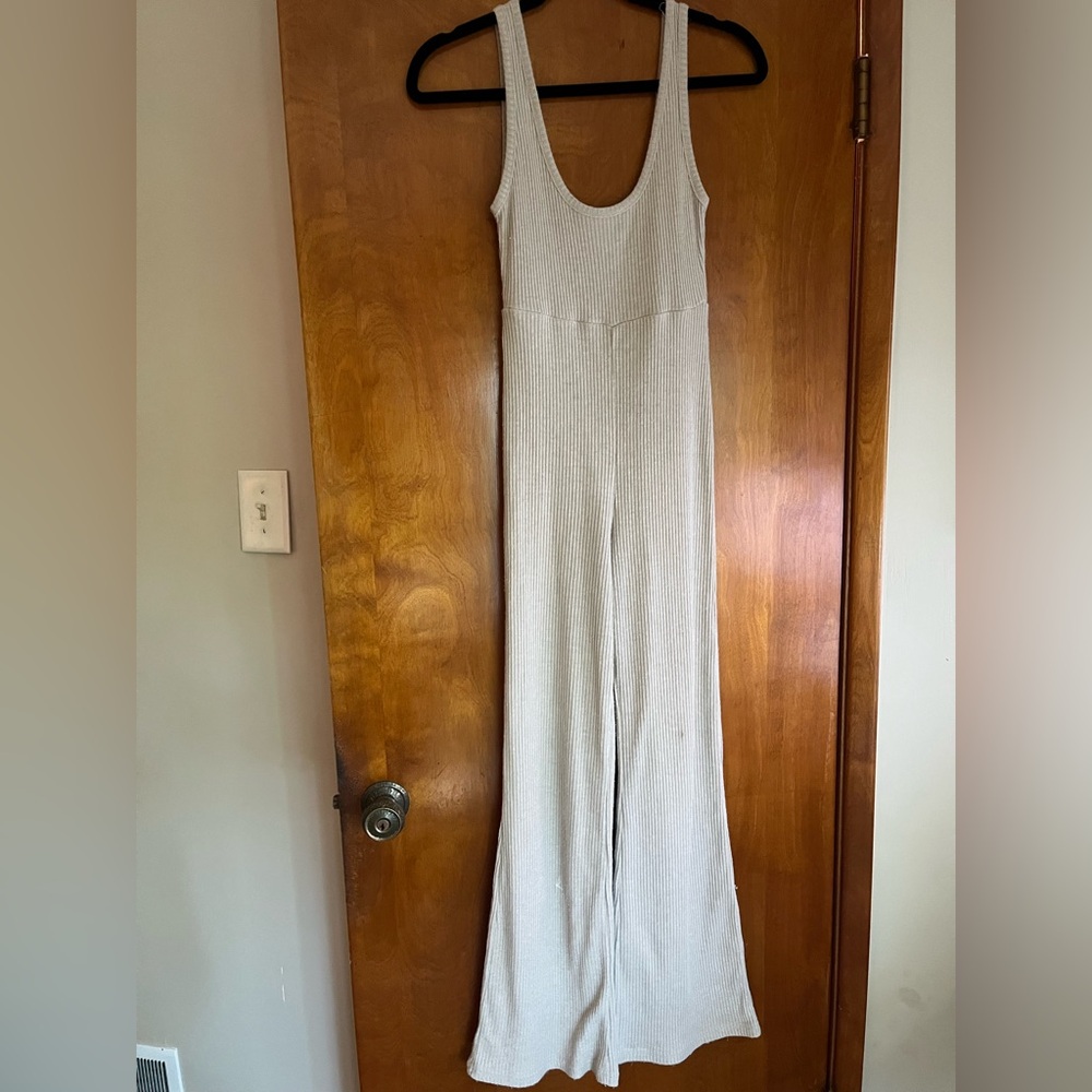 Princess Polly Beige Ribbed Tank Top